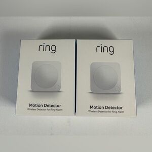 Set of 2 Ring Alarm Motion Wireless Detector 2nd Gen White 4SP1SZ-0EN0